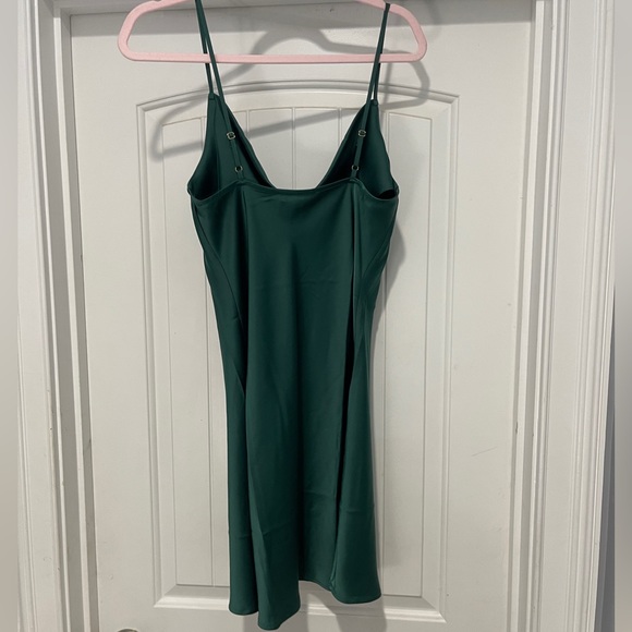 Satin Slip Dress with Cow Neckline.  NWT - Picture 2 of 4